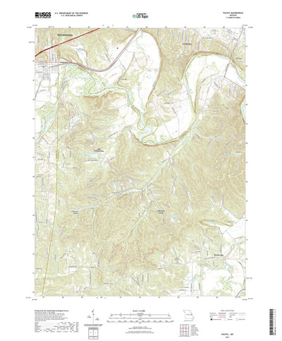 United States Geological Survey Pacific, MO (2021, 24000-Scale) digital map