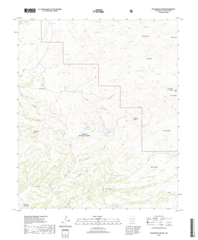 United States Geological Survey Packsaddle Canyon, NM (2020, 24000-Scale) digital map