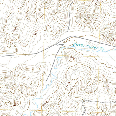 United States Geological Survey Packwood Creek, CA (2021, 24000-Scale) digital map