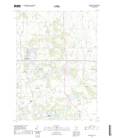United States Geological Survey Paddock Lake, WI (2022, 24000-Scale) digital map