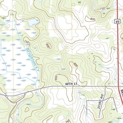 United States Geological Survey Paddock Lake, WI (2022, 24000-Scale) digital map