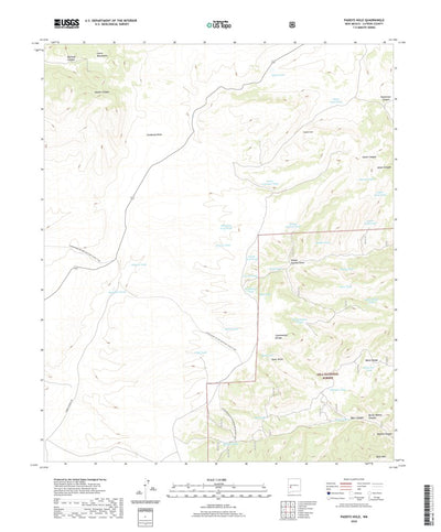 United States Geological Survey Paddys Hole, NM (2020, 24000-Scale) digital map