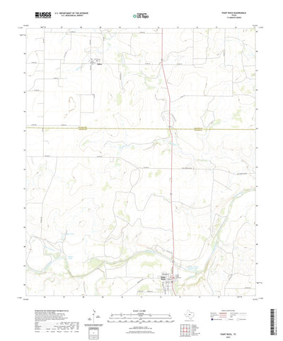 United States Geological Survey Paint Rock, TX (2022, 24000-Scale) digital map