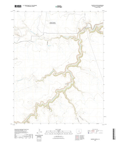 United States Geological Survey Painted Canyon, CO (2022, 24000-Scale) digital map