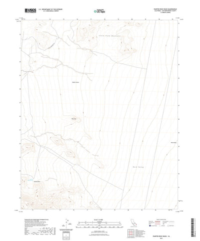 United States Geological Survey Painted Rock Wash, CA (2021, 24000-Scale) digital map