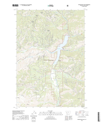 United States Geological Survey Painted Rocks Lake, MT (2020, 24000-Scale) digital map