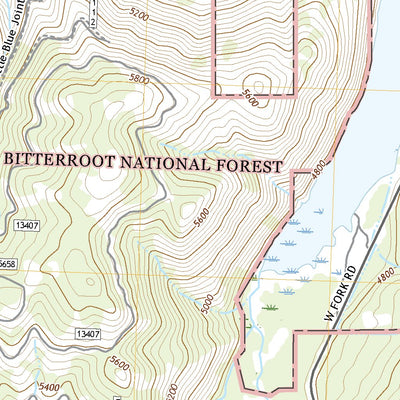 United States Geological Survey Painted Rocks Lake, MT (2020, 24000-Scale) digital map