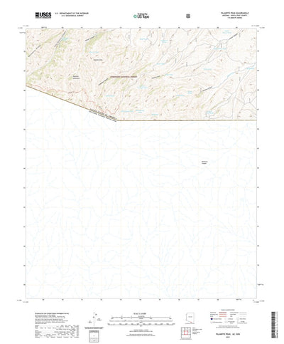United States Geological Survey Pajarito Peak, AZ (2021, 24000-Scale) digital map