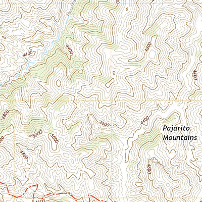 United States Geological Survey Pajarito Peak, AZ (2021, 24000-Scale) digital map