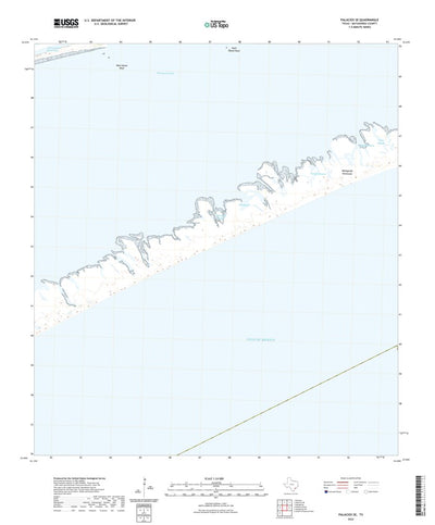 United States Geological Survey Palacios SE, TX (2022, 24000-Scale) digital map