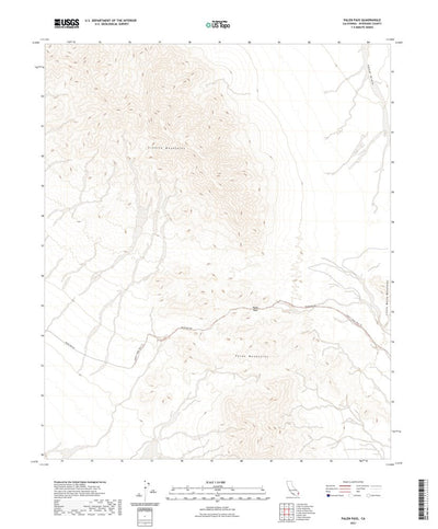 United States Geological Survey Palen Pass, CA (2021, 24000-Scale) digital map