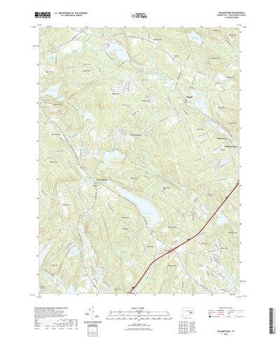 United States Geological Survey Palmertown, CT (2021, 24000-Scale) digital map