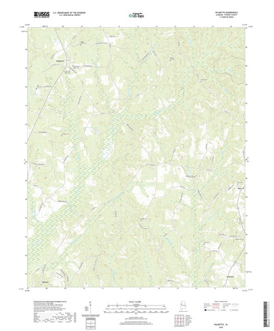 United States Geological Survey Palmetto, AL (2020, 24000-Scale) digital map