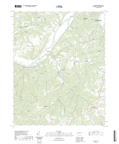 United States Geological Survey Palmyra, TN (2022, 24000-Scale) digital map