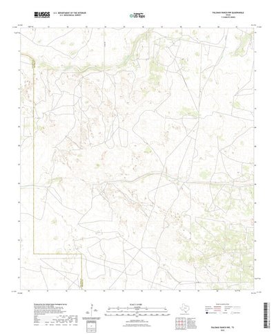 United States Geological Survey Palomas Ranch NW, TX (2022, 24000-Scale) digital map