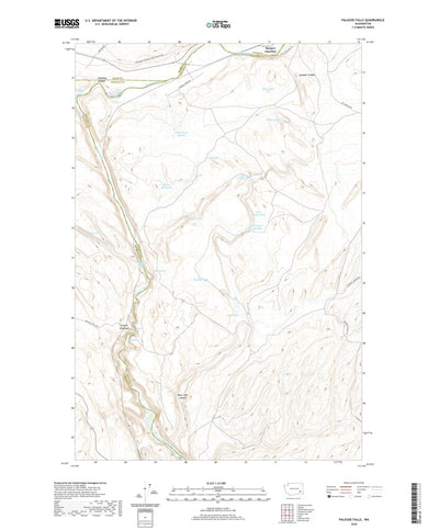 United States Geological Survey Palouse Falls, WA (2020, 24000-Scale) digital map