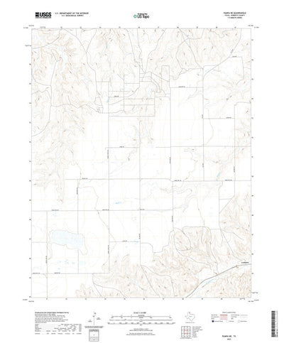 United States Geological Survey Pampa NE, TX (2022, 24000-Scale) digital map