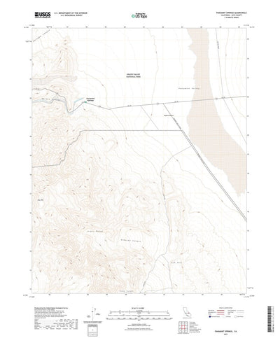 United States Geological Survey Panamint Springs, CA (2021, 24000-Scale) digital map