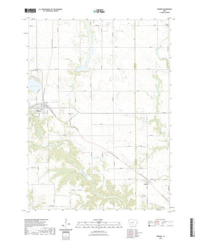 United States Geological Survey Panora, IA (2022, 24000-Scale) digital map