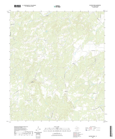 United States Geological Survey Panther Creek, TX (2022, 24000-Scale) digital map