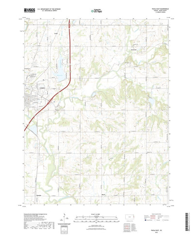 United States Geological Survey Paola East, KS (2022, 24000-Scale) digital map