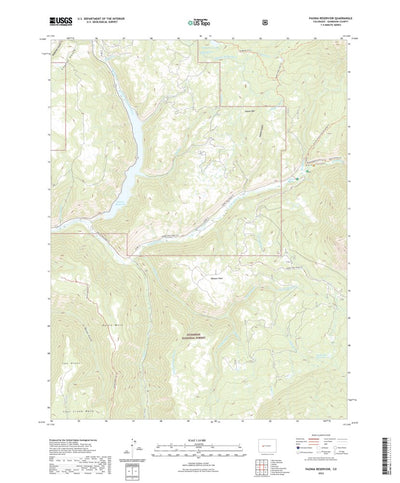 United States Geological Survey Paonia Reservoir, CO (2022, 24000-Scale) digital map