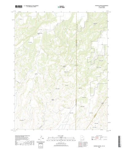 United States Geological Survey Papoose Canyon, UT (2020, 24000-Scale) digital map