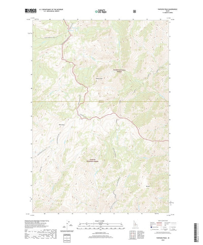 United States Geological Survey Papoose Peak, ID (2020, 24000-Scale) digital map