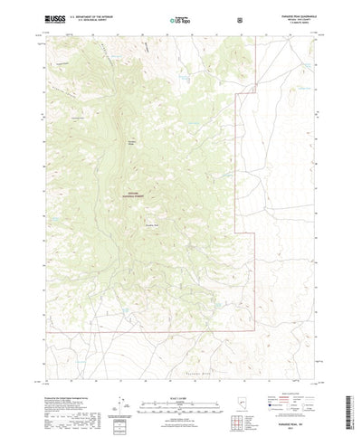 United States Geological Survey Paradise Peak, NV (2021, 24000-Scale) digital map