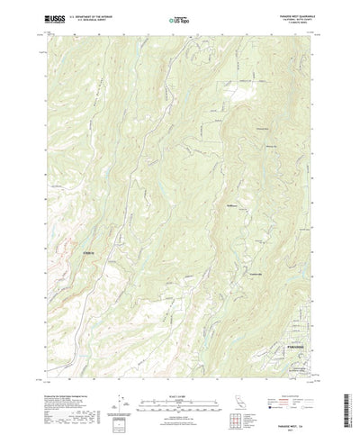 United States Geological Survey Paradise West, CA (2021, 24000-Scale) digital map