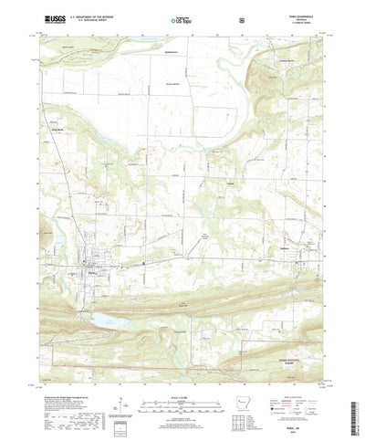 United States Geological Survey Paris, AR (2020, 24000-Scale) digital map