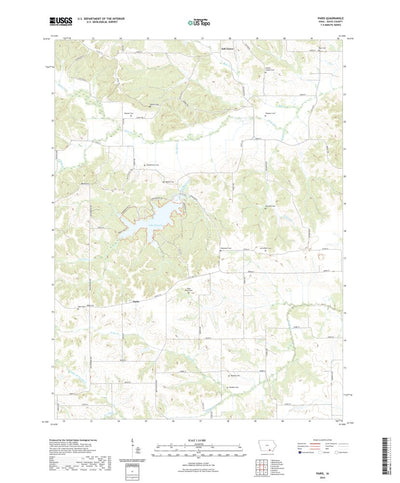 United States Geological Survey Paris, IA (2022, 24000-Scale) digital map