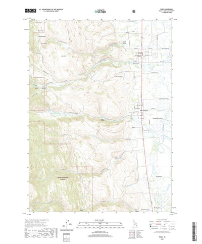 United States Geological Survey Paris, ID (2020, 24000-Scale) digital map