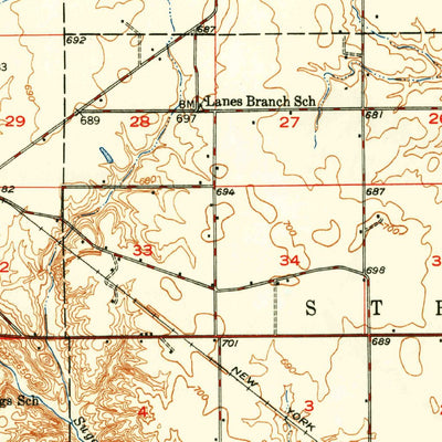 United States Geological Survey Paris, IL-IN (1949, 62500-Scale) digital map