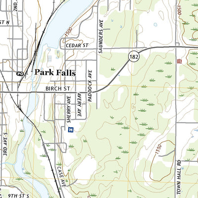 United States Geological Survey Park Falls, WI (2022, 24000-Scale) digital map