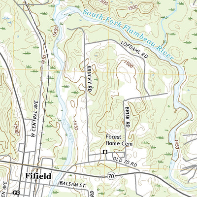 United States Geological Survey Park Falls, WI (2022, 24000-Scale) digital map