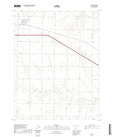 United States Geological Survey Park, KS (2022, 24000-Scale) digital map