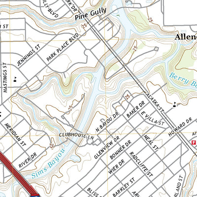 United States Geological Survey Park Place, TX (2022, 24000-Scale) digital map