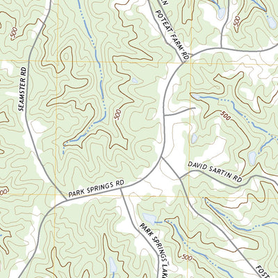 United States Geological Survey Park Spring, NC (2022, 24000-Scale) digital map