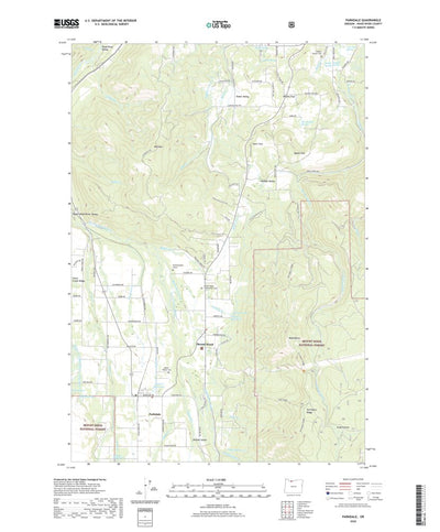 United States Geological Survey Parkdale, OR (2020, 24000-Scale) digital map