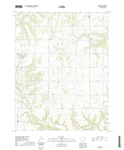United States Geological Survey Parker, KS (2022, 24000-Scale) digital map