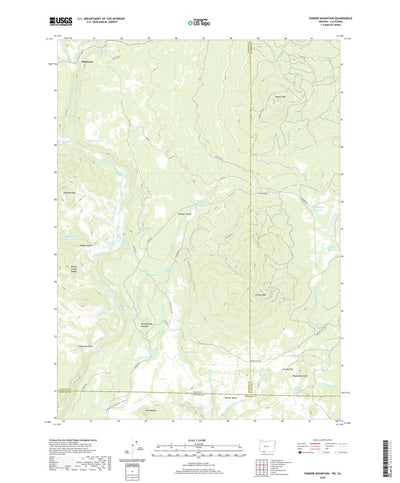 United States Geological Survey Parker Mountain, OR (2020, 24000-Scale) digital map