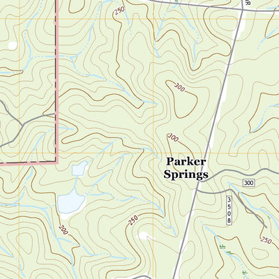 United States Geological Survey Parker Springs, AL (2021, 24000-Scale) digital map