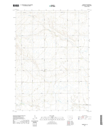 United States Geological Survey Parker SW, SD (2021, 24000-Scale) digital map