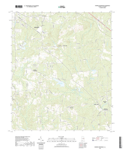United States Geological Survey Parkers Crossroads, AL (2020, 24000-Scale) digital map
