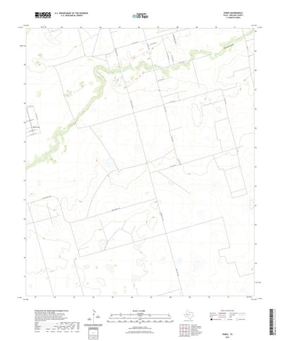 United States Geological Survey Parks, TX (2022, 24000-Scale) digital map