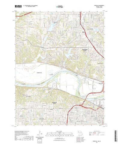 United States Geological Survey Parkville, MO (2021, 24000-Scale) digital map