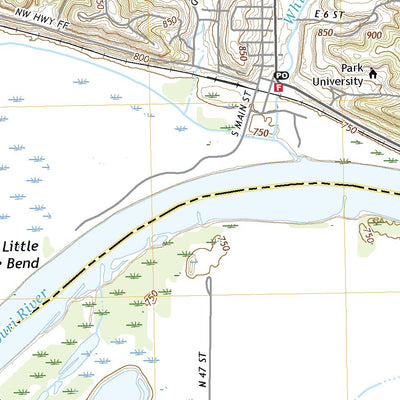United States Geological Survey Parkville, MO (2021, 24000-Scale) digital map