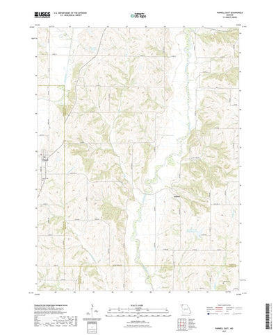 United States Geological Survey Parnell East, MO (2021, 24000-Scale) digital map