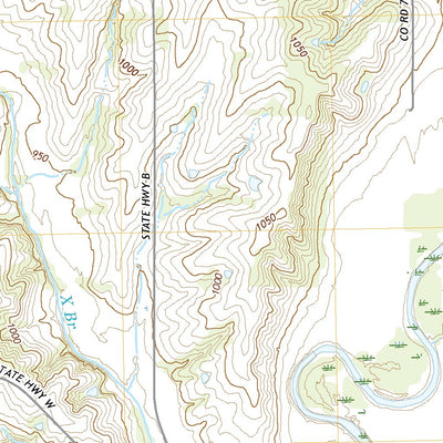United States Geological Survey Parnell East, MO (2021, 24000-Scale) digital map